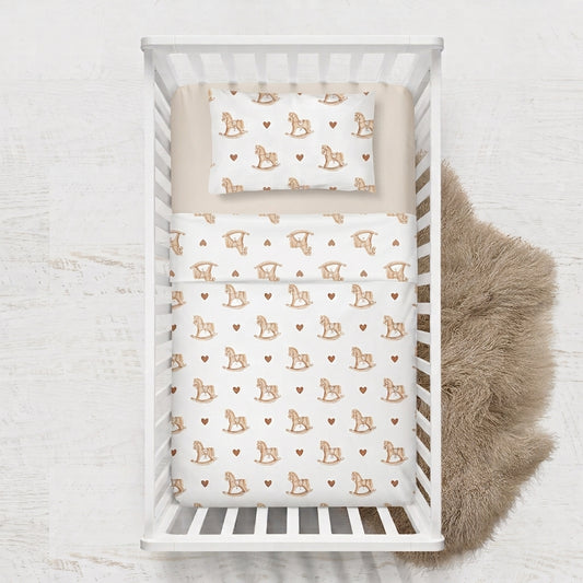 Parure de lit 3 pièces bébé en coton – Garçon