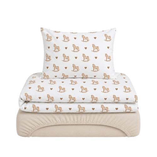 Parure de lit 3 pièces bébé en coton – Garçon