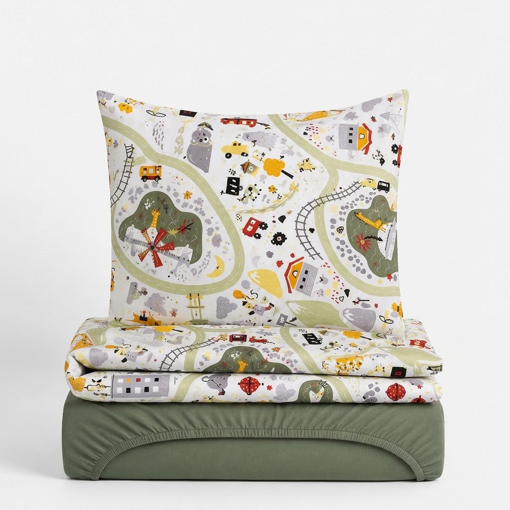 Parure de lit 3 pièces enfant en coton – Garçon