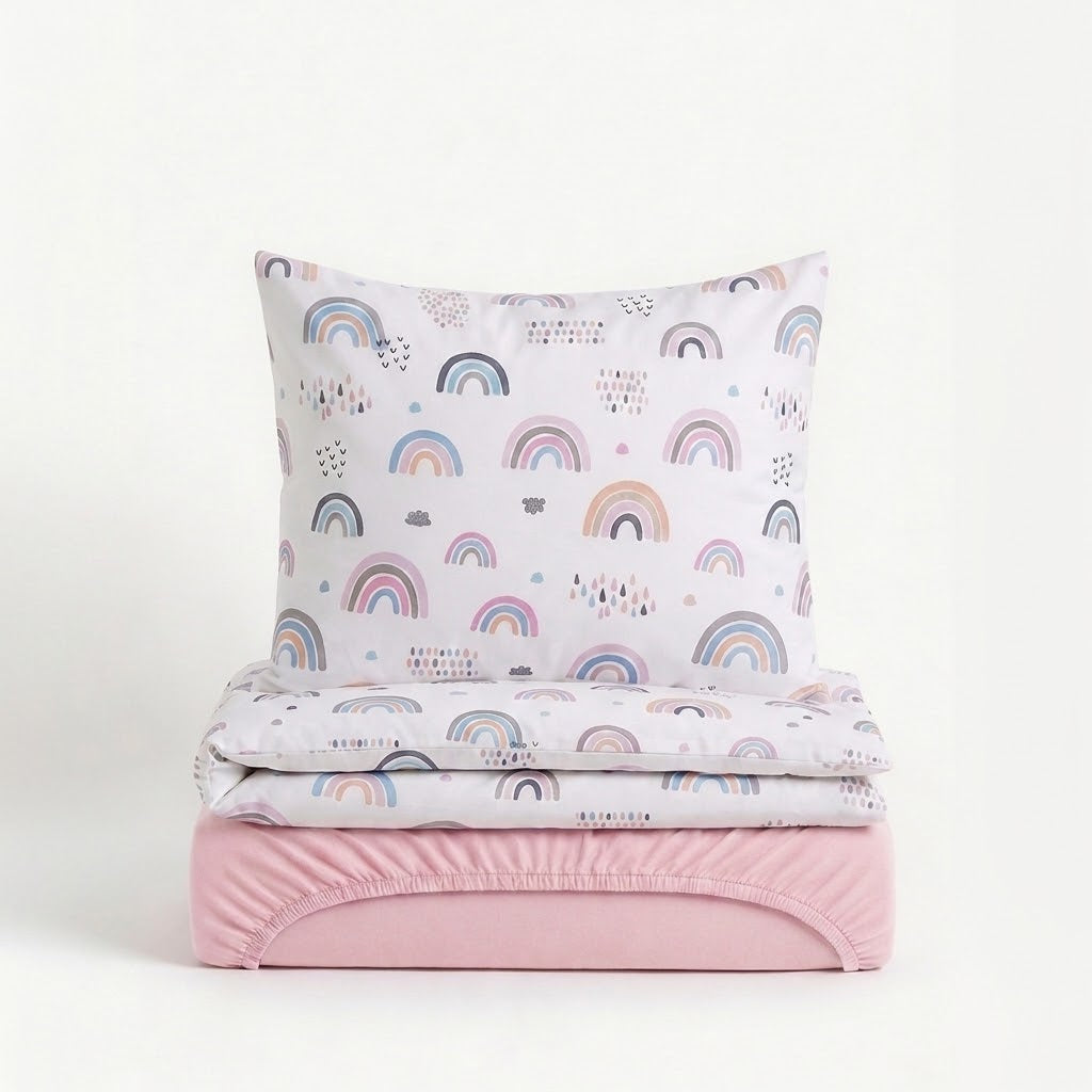 Parure de lit 3 pièces en coton pour fille – Cotonelle