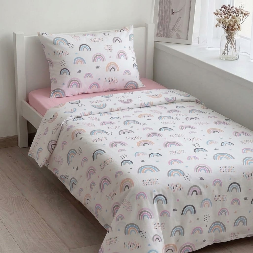 Parure de lit 3 pièces en coton pour fille – Cotonelle