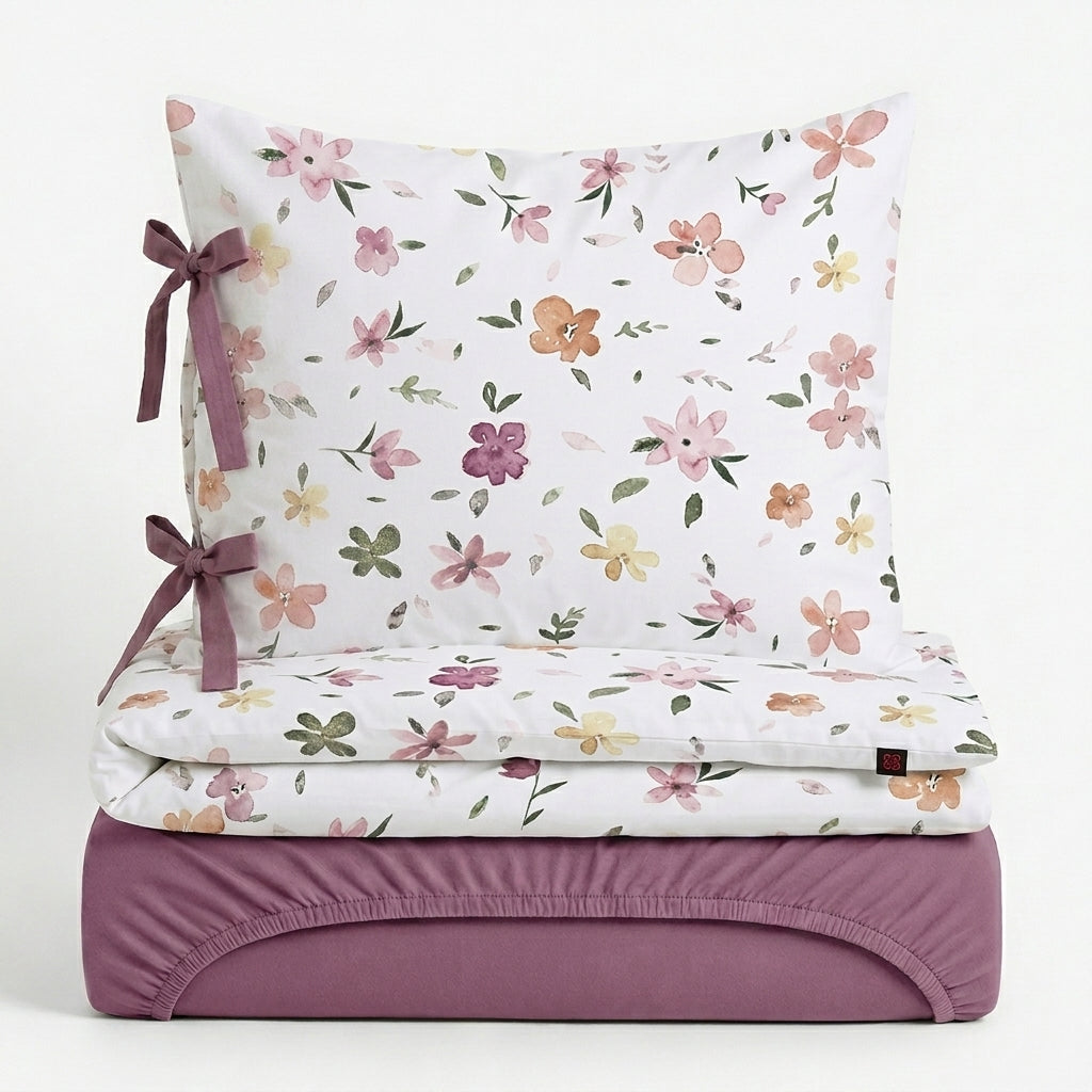 Parure de lit 3 pièces en coton pour fille – Cotonelle