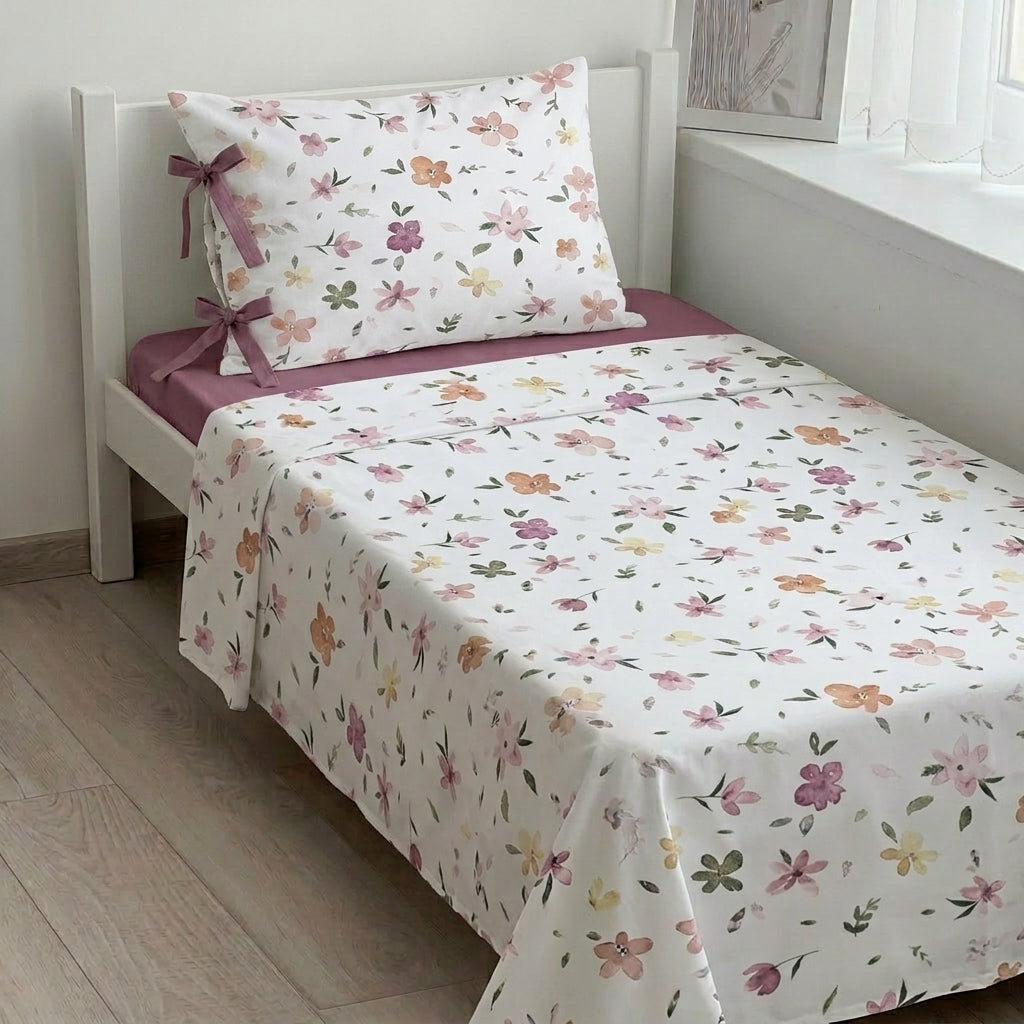Parure de lit 3 pièces en coton pour fille – Cotonelle