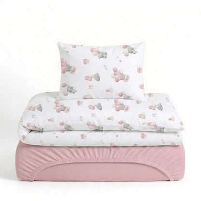 Parure de lit 3 pièces bébé en coton – Fille