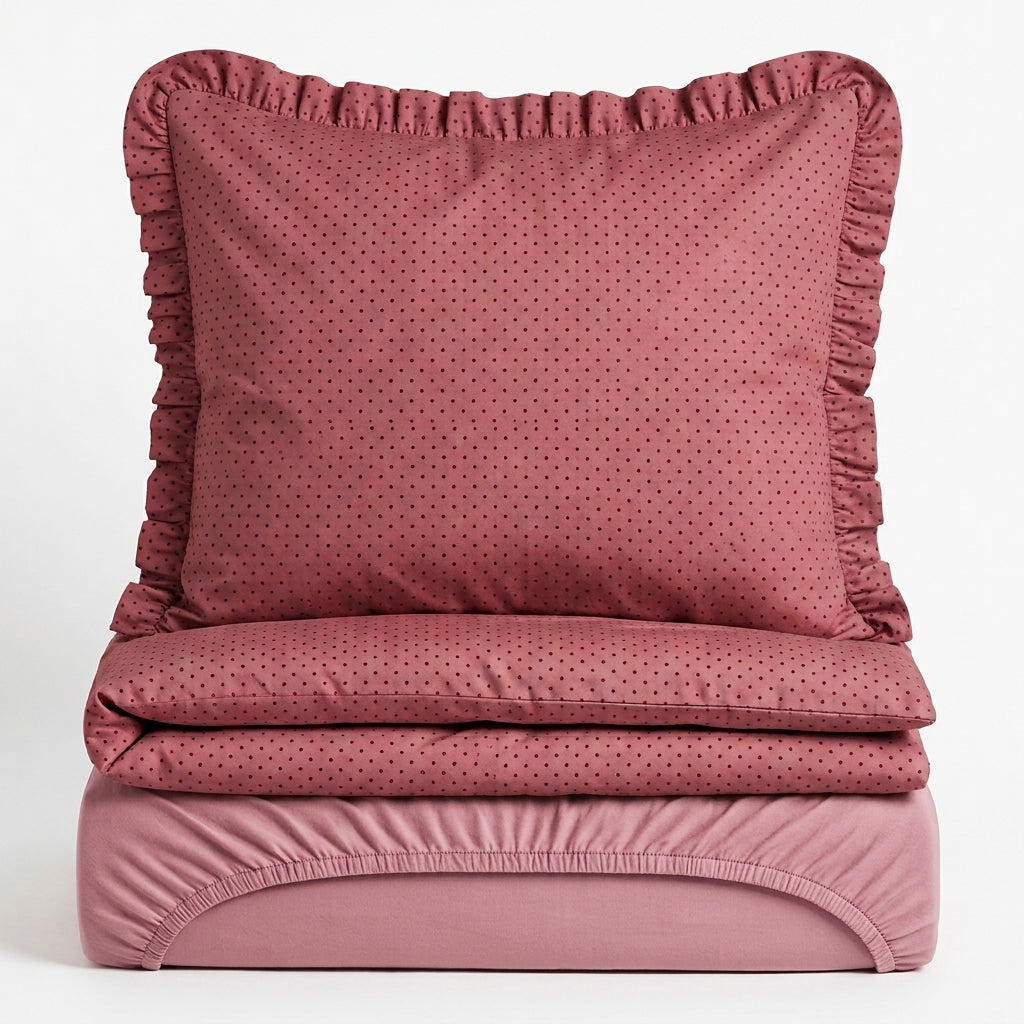 Parure de lit 3 pièces en coton pour fille – Cotonelle