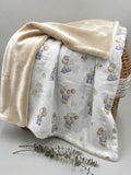 Plaid bébé double face doux – Garçon