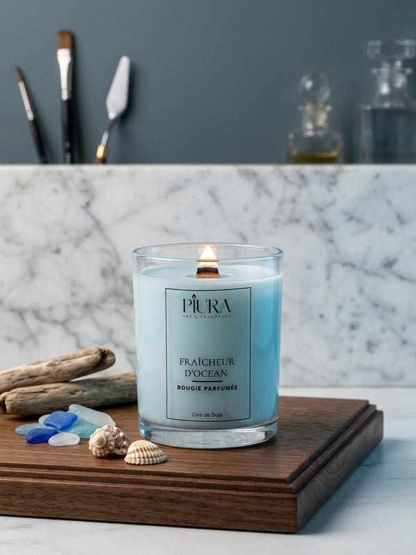 Bougie parfumée artisanale – 6 senteurs