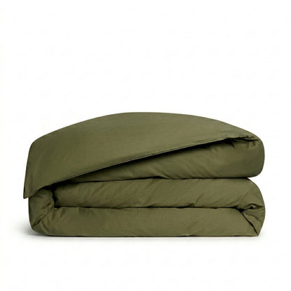 Parure de lit uni, 100% Percale de coton