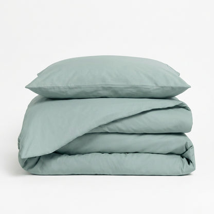 Parure de lit uni, 100% Percale de coton