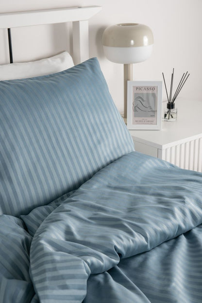 Parue de lit uni, en Satin de coton