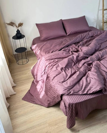 Parue de lit uni, en Satin de coton