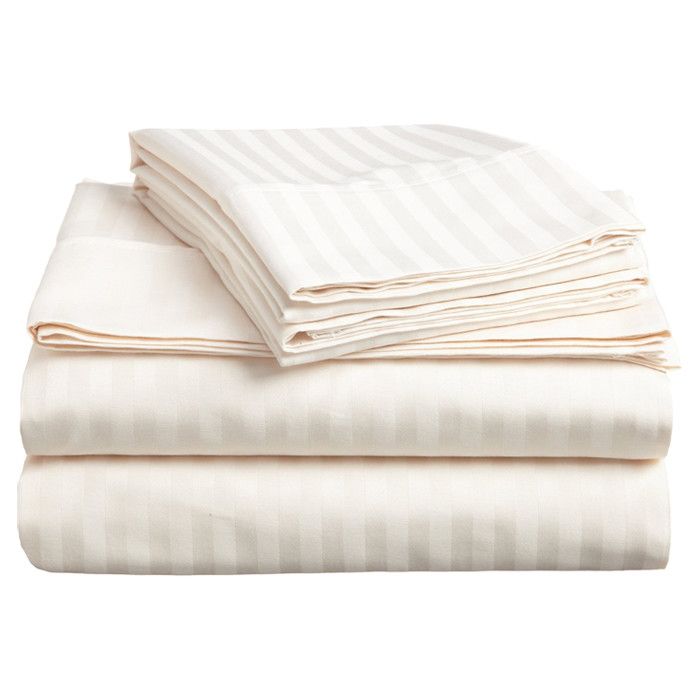 Parue de lit uni, en Satin de coton