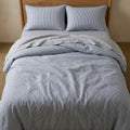 Parure de lit  100% Coton, effet lin