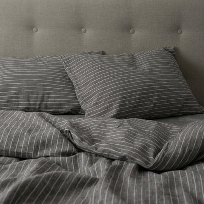 Parure de lit  100% Coton, effet lin