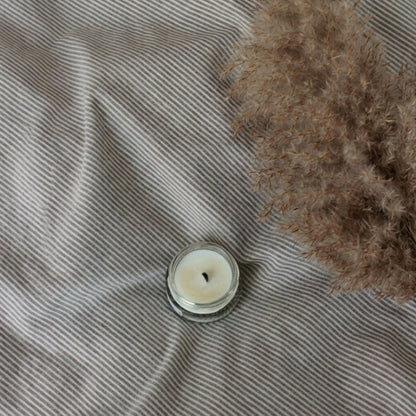 Parure de lit  100% Coton, effet lin