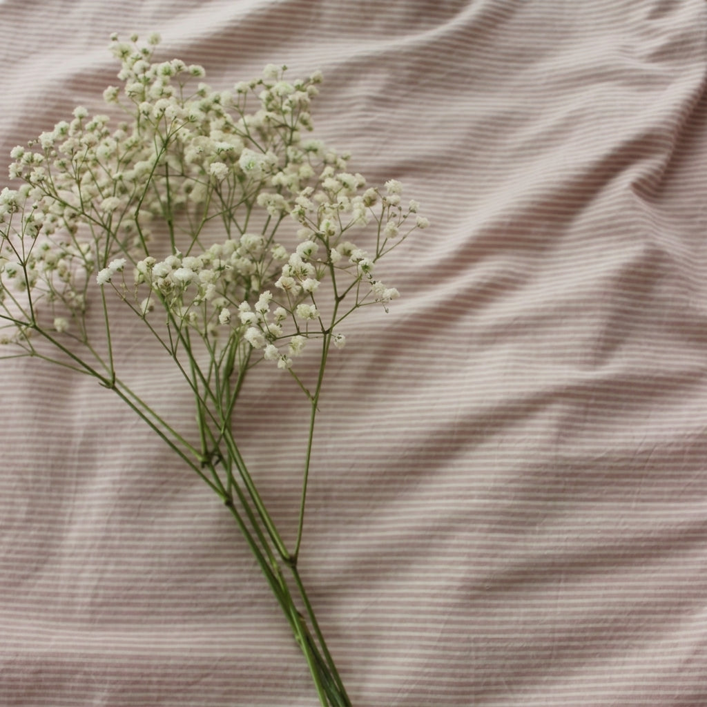 Parure de lit  100% Coton, effet lin