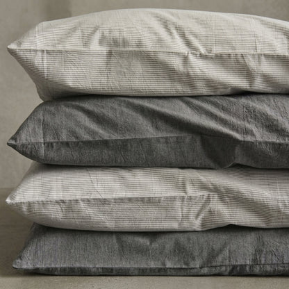 Parure de lit  100% Coton, effet lin