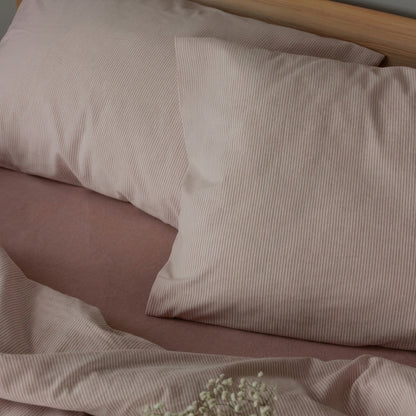Parure de lit  100% Coton, effet lin
