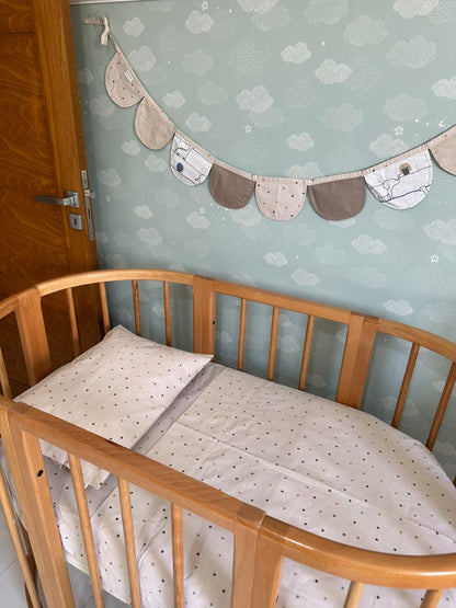 Parure de Lit Bébé été en Percale de Coton