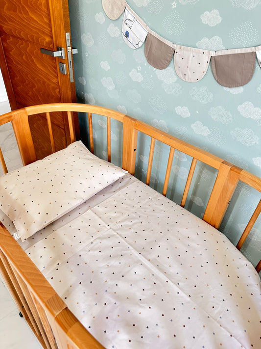 Parure de Lit Bébé été en Percale de Coton