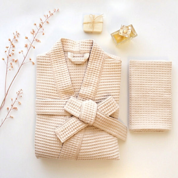 Pack peignoir et serviettes de bain