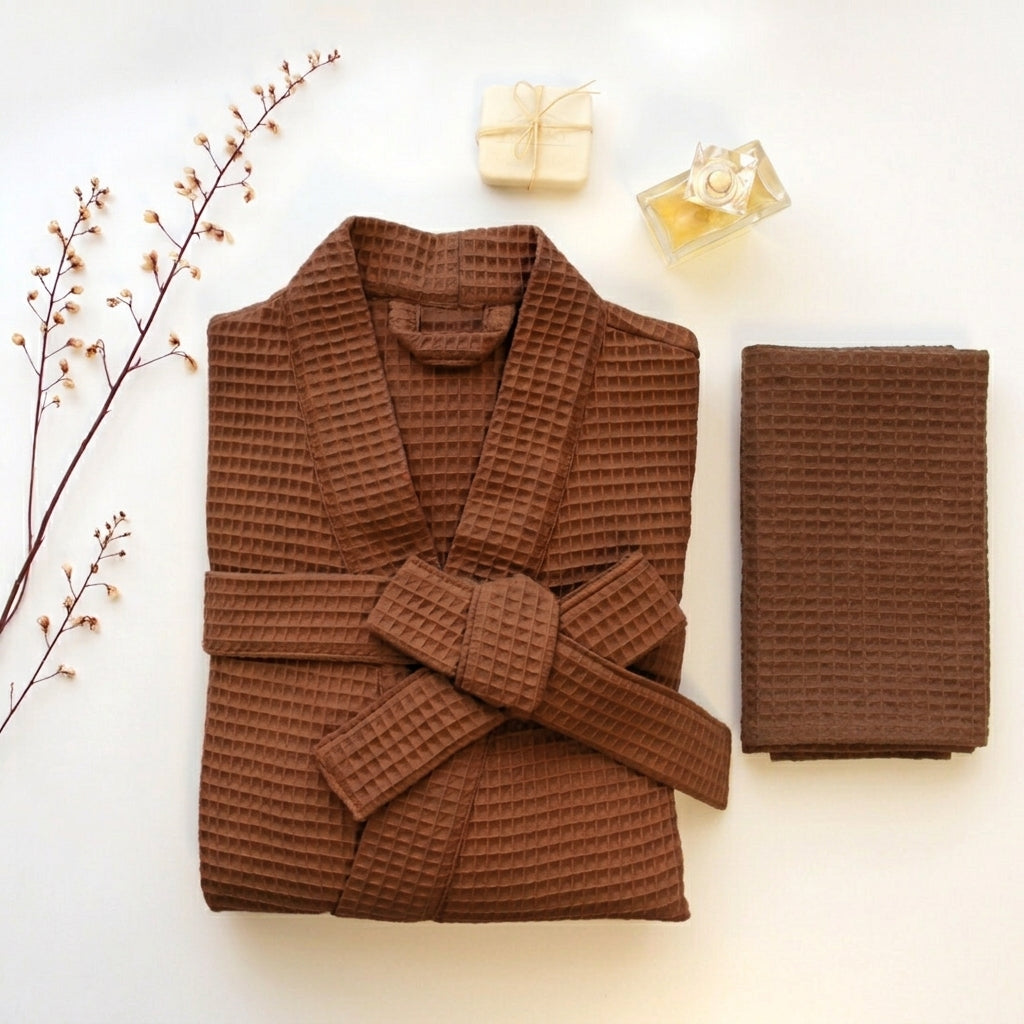 Pack peignoir et serviettes de bain